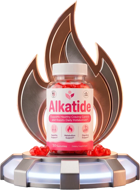 AlkaTide apple cider vinegar gummy bottle