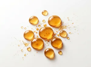 Apple cider vinegar droplets