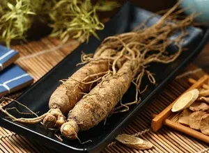 Asian ginseng roots