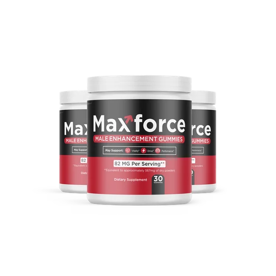 Max Force male performance gummies bottles