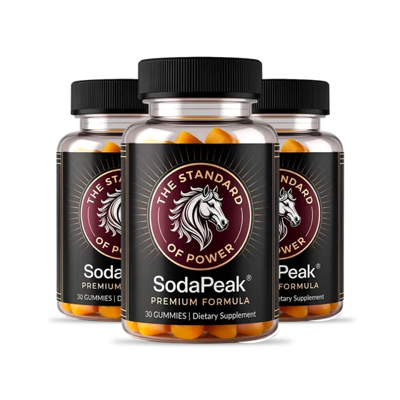 SodaPeak gummy bottles, The Standard of Power brand